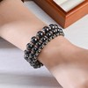 Magnetic Hematite Bracelet，Women's Magnetic Bracelet Comes with Crystal Sparkle Rhinestones，Eliminate
