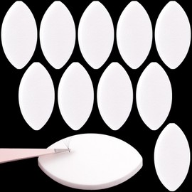 OIIKI 10Pcs Eye Shaped Practice Sponge, 7mm Lash Exercise Sponge, Practice Sponges, Lash Map Sponge for Beginners Makeup Eyelash Lash Extensions Supplies for Women