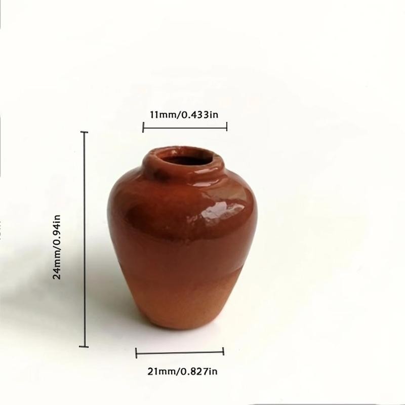 1/3 pcs Mini Ceramic Vase Fridge Magnet DIY Magnetic Decoration