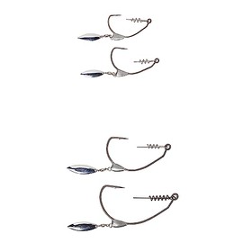 Savage Gear Weedless EWG Hooks - Offset Hooks, Size/Weight/Package Contents: Size 4/0 / 2g / Pack of 3