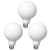 3Pack G30 LED Globe Light Bulbs 2700K Soft Light, 5.5W