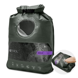 Wash Bag Portable Washing Machine Lightweight Manual Washing Machine Perfect for Travel, Camping, Laundry, Baby Clothes, Non Electrical with Bottom Water Outlet and Compartment, Green