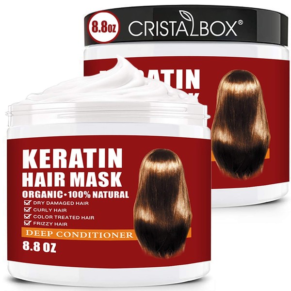 Paquete de 2 mascarillas de queratina para el cabello, 2020
