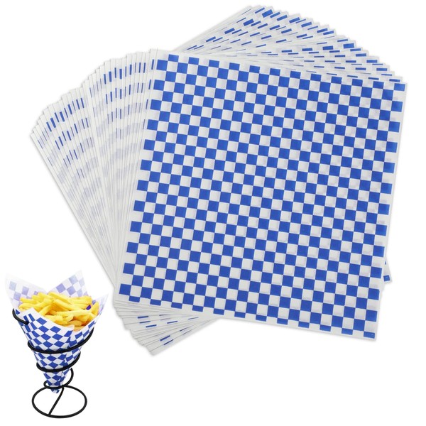 GeeRic Waxed Deli Paper Sheets 12 * 12 Inch, 100