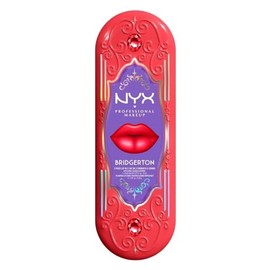 Nyx Professional Makeup, Bridgerton Kit de Labios con Brillo labial y Delineador de labios voluminizador. Tonos: Peony passion (rosa nude) / Cupid's S