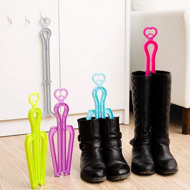 ONEDONE Folding Boot Shaper Boot Stands for Tall Boots Storage