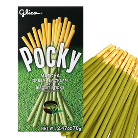 [ 5 Packs ] Glico Pocky Matcha Green Tea 70g x 5 Biscuit Stick