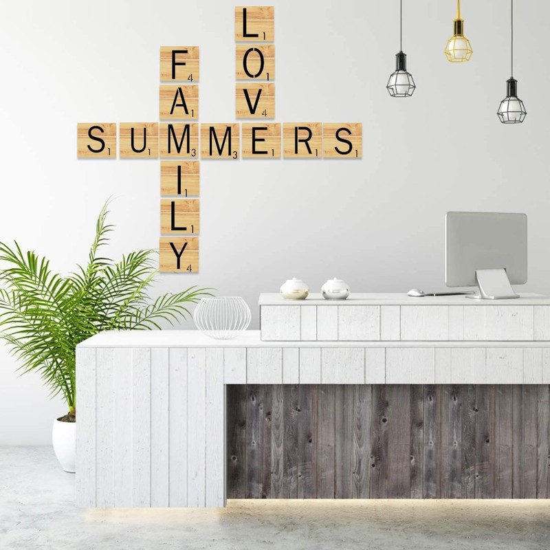 26pcs Scrabble Letters Stencil, Reusable Scrabble Letters for Wall Decor,