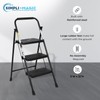 SIMPLI-MAGIC 3-Step Ladder, 800 LBS Capacity Folding Step Stool –