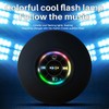 Mini Bluetooth Shower Speaker with LEDlight,Portable lPX4 Waterproof,Hands-Free Speakerphone,Rechargeable Using