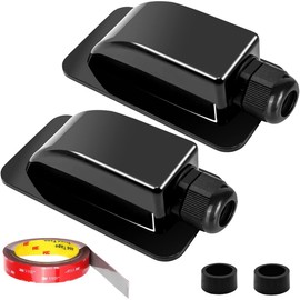 Xiatiaosann Roof Feed-Through Cable Grommet Solar Cable Gland 1-Way Waterproof IP68 ABS for Solar Panel Air Conditioning Caravan Boat 3 mm to 12 mm Pack of 2
