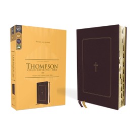 KJV, Thompson Chain-Reference Bible, Leathersoft, Burgundy, Red Letter, Thumb Indexed, Comfort Print