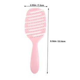 Baluue 2pcs Curved Vented Hair Brush for Women Detangle Comb Anti- /wet Hair Scalp Care Massage Combs Tool Pink