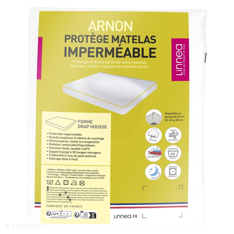 Waterproof Mattress Protector 80 x 220 cm 30 cm Fleece
