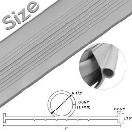 Garage Door Seals Bottom Rubber, 10 FT Heavy-Duty U Shape + O Ring Combination Weather Stripping Seal Kit (Grey)