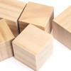 HOZEON 60 PCS 2 Inches Wooden Cubes, Natural Unfinished Wood