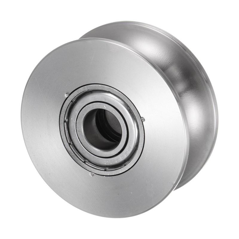 sourcing map 1 x U-groove roller 2.68 inch 201 stainless