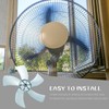 Zerodeko Universal Plastic 5 Leaves Fan Set, Replacement Fan with