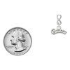 Delight Jewelry Silvertone Script ''Princess'' Silvertone Infinity Post Earrings