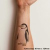 'Rotund Penguin' Temporary Tattoo - Water Resistant, Skin-Safe, Non-Toxic Transfer