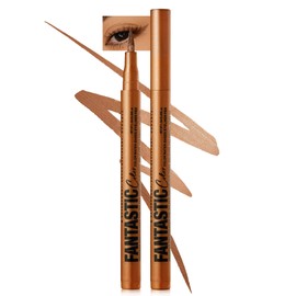 Matte Liquid Eyeliner Pen, Waterproof, Colourful Eyeliner Pen Lasts 24 Hours, Pigmented With Long-Lasting, Smudgeproof, Ultrapigmented, Quick Drying, Creates Defined Lines, Vegan-10 Bronze