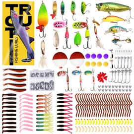 FONMANG 322 PCS Trout Fishing Lures Kit - Spoon Spinner kit