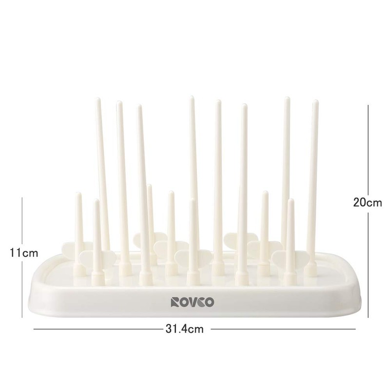 Aelfox Polypropylene Bottle Rack, Bottle Drainer, Dryer, Bottle Holder, Drainer