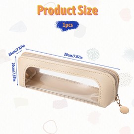 Makeup Brush Bag, Clear Makeup Bag Travel Makeup Brush Holder Toiletry Bag with Zipper Makeup Bag Purse Organizer for Women