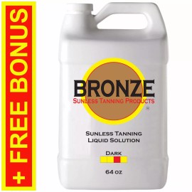 BRONZE - DARK - 64 oz - Spray Tan Solution / Sunless Tanning Self Tanner Mist