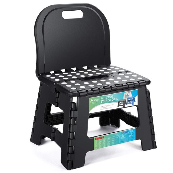 ACSTEP Heavy Duty Step Stool with Back Support, Kids Step