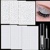 2010 Pcs of Rhinestone Stickers 3/4/5/6mm Clear Self Adhesive Face