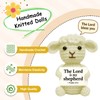 MAMAGIFTREE Crochet Little Sheep Plush Toy,Lamb Stuffed Birthday Gifts for