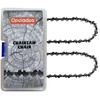 Opuladuo 2PC 18 Inch Chainsaw Chain for Husqvarna 350i, 18"