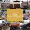 GUARD SHIELD Brown/Green Tarp 10x10 Feet Medium Duty Outdoor Waterproof