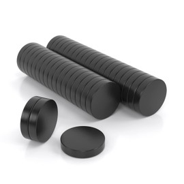 JAWA Mini Magnets 10 x 2 mm Black - Fridge Magnets with Strong Hold - High Quality Neodymium Magnets - Extra Strong Magnets for Magnetic Board, Home, Workshop and Office (Pack of 40)