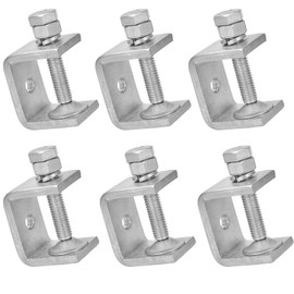 Pack of 6 C Clamp 30 mm Delsteel C Clamps Adjustable Fixing Pliers Adjustable Clamping Range is 0-25 mm Heavy Duty Carrier Clamp for DIY Woodworking, Welding and Carpentry
