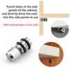 Shelf Bracket Peg 20PCS 8x18mm Zinc Alloy Single Glass Shelf
