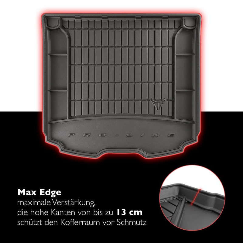 FROGUM ProLine 3D Rubber Mat, Exclusive Car Boot Mat, Boot