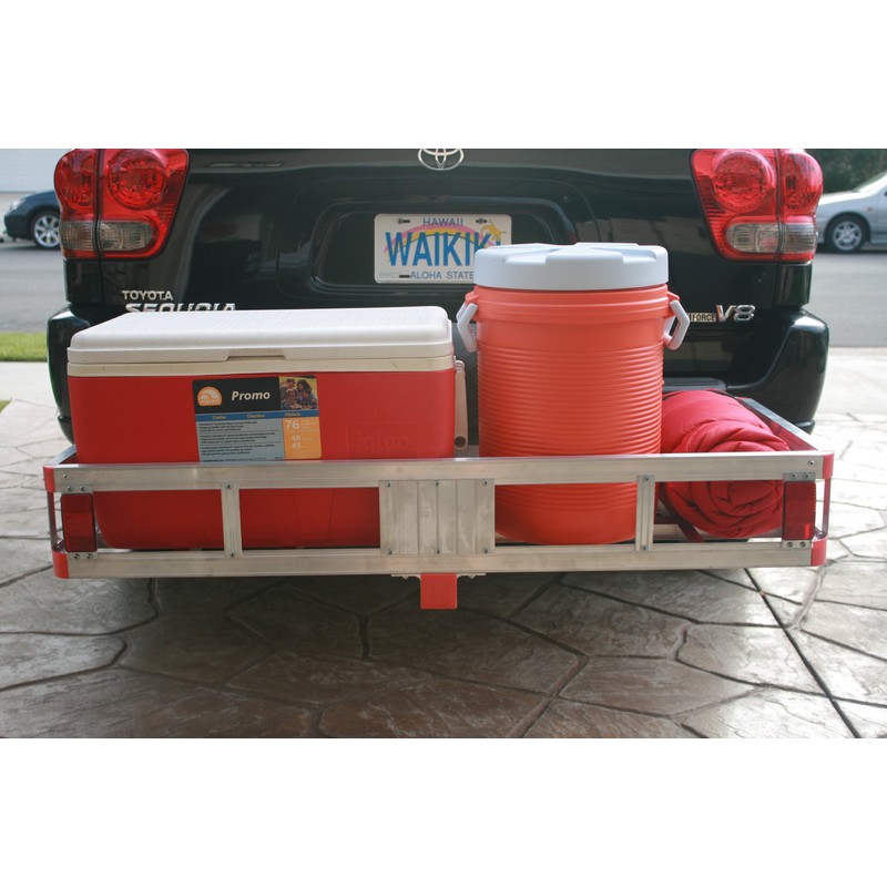 MaxxHaul 70108 Aluminum Cargo Carrier With High Side Rails- Trailer