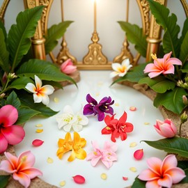 Colorful Artificial Bohemian Hawaiian Hibiscus Plumeria Flower Hair Clips and Barrettes - Seaside Holiday Bridal Hair Accessories