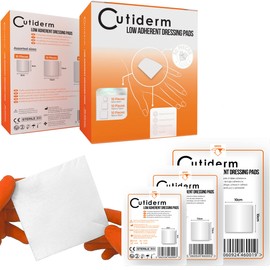 Cutiderm Assorted Low Adherent Sterile Absorbent Wound Dressing Pad - Pack of 30