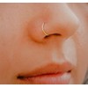 Extra Thin Small 0.5mm Nose Ring Diameter 6mm(gold nose ring)