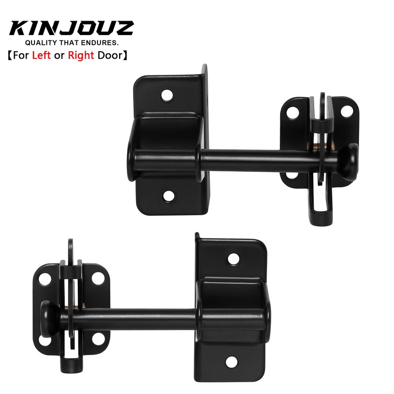 KINJOUZ Self Locking Gate Latch for Wooden Fence, Heavy Duty