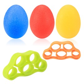Pack of 3 Anti-Stress Balls Hand Exercise, 2 Pieces Hand Trainer Finger Trainer, Kneading Ball Hand Balls, Grip Trainer Wrist Exercise Set for Adults, Wrist, Climbing