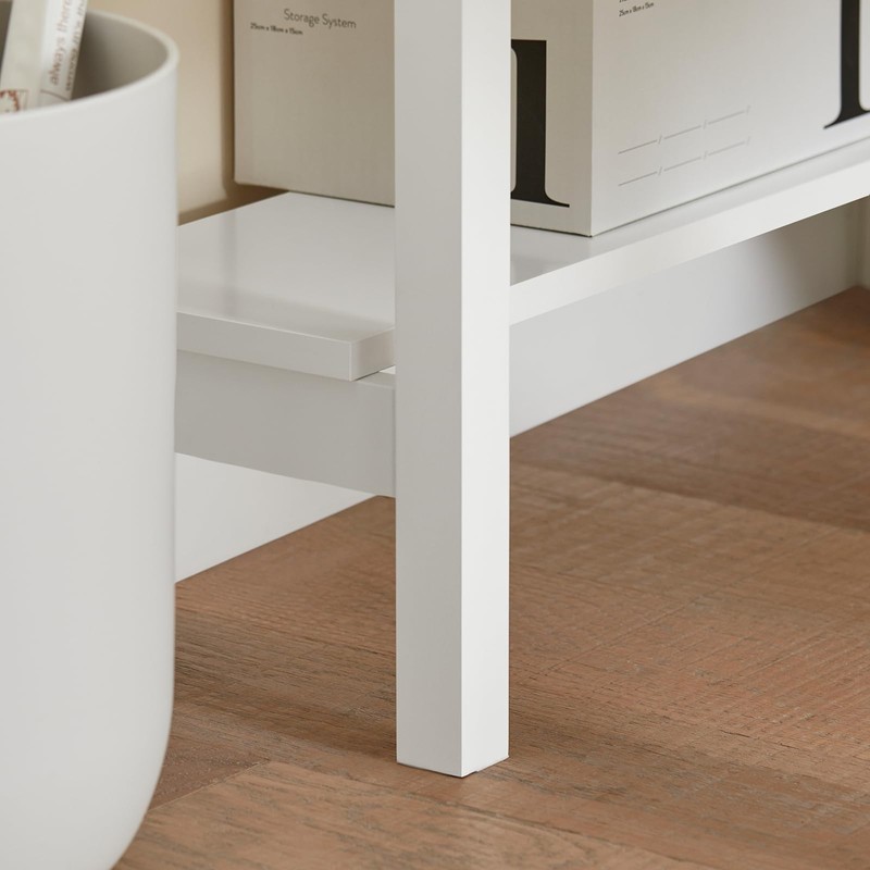 Haotian Small Corner Desk, Triangle Computer Desk with Drawer and