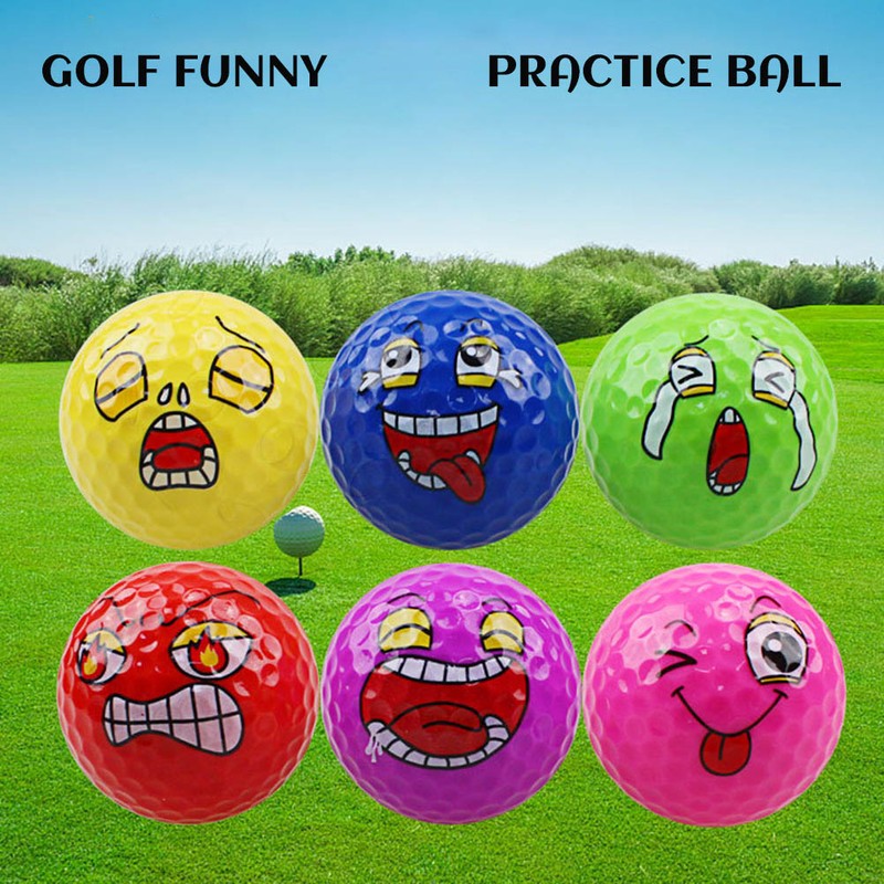 6Pcs Funny Expression Balls Professional Practice Balls Accessories Novelty Gift