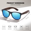 GZWSX Black walnut | polarized wooden sunglasses for men and