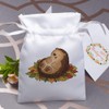 18cm 'Sleepy Hedgehog' Satin Drawstring Bag/Pouch (SB00067375)