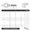 OPIOL QUALITY® Eye Bolt with Wood Thread 6 x 60
