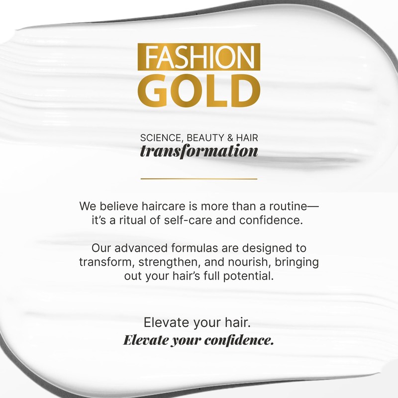 Fashion Gold, Hair Mask for Damaged Hair, Ideal as Post